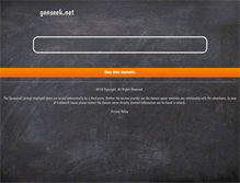 Tablet Screenshot of genseek.net